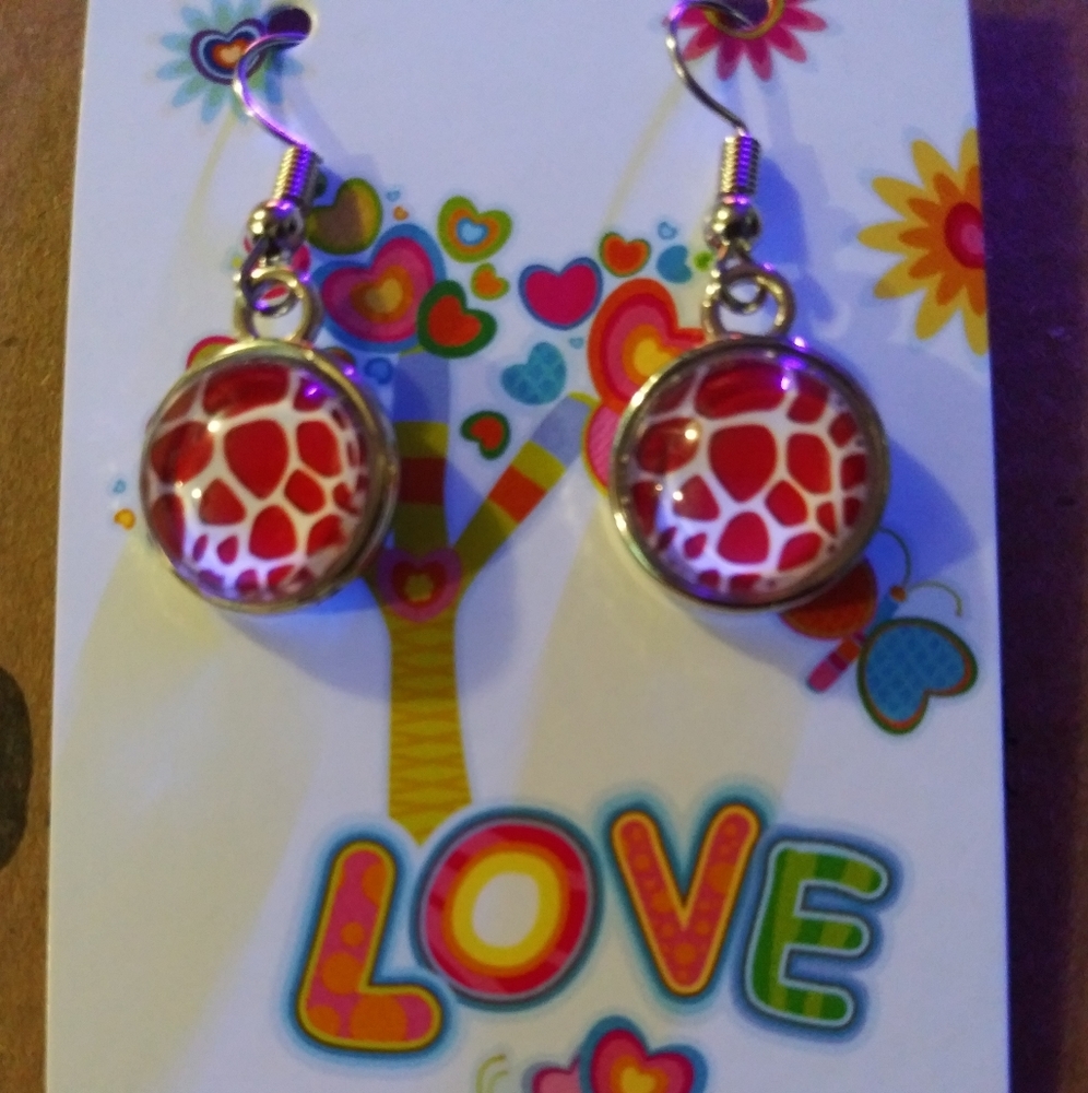 Handmade cabochon earrings